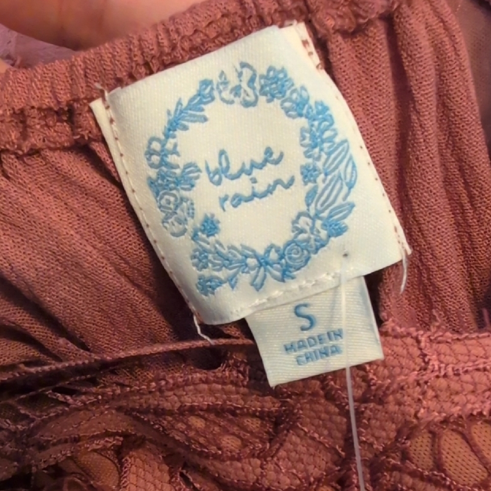 Blue Rain Mauve Lace Dress - Picture 2 of 6
